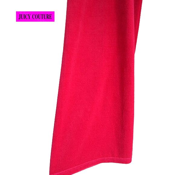 JUICY COUTURE NEW Y2K MAR VISTA SANGRIA Velour Drawstring Flare Jogger L - Picture 6 of 11